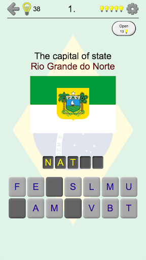 Brazilian States - Quiz about Flags and Capitals - عکس بازی موبایلی اندروید