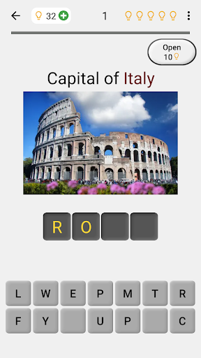Capitals of the World - Quiz - Gameplay image of android game