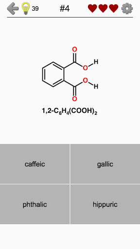 Carboxylic Acids and Ester: Organic Chemistry Quiz - Gameplay image of android game