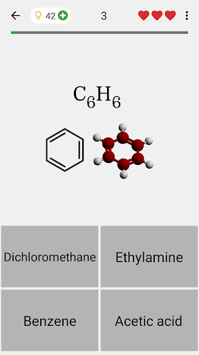 Chemical Substances: Chem-Quiz - Gameplay image of android game