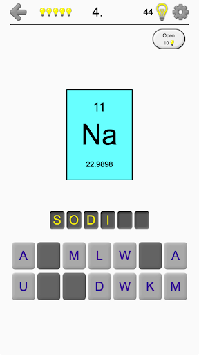 Elements & Periodic Table Quiz - Gameplay image of android game