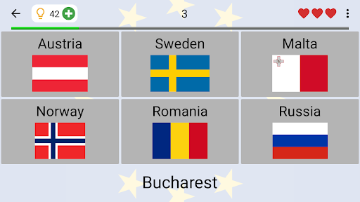 European Countries - Maps Quiz - عکس بازی موبایلی اندروید