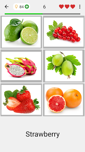Fruit and Vegetables - Quiz - Gameplay image of android game