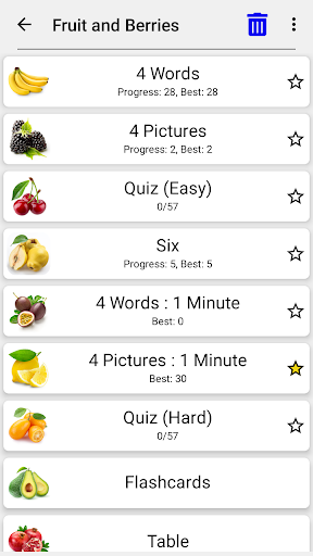 Fruit and Vegetables - Quiz - Gameplay image of android game