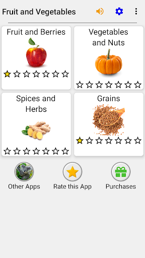 Fruit and Vegetables - Quiz - Gameplay image of android game