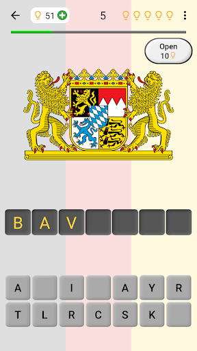 German States - Geography Quiz - Gameplay image of android game
