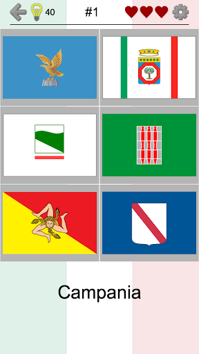 Italian Regions: Flags, Capitals and Maps of Italy - Gameplay image of android game