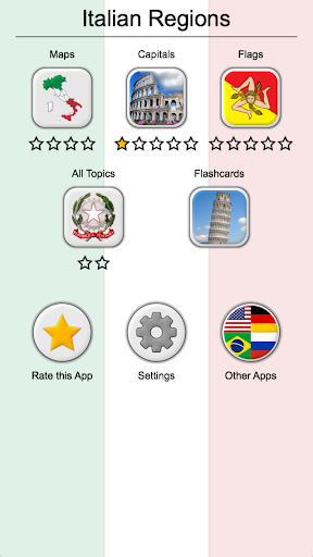 Italian Regions: Flags, Capitals and Maps of Italy - Gameplay image of android game
