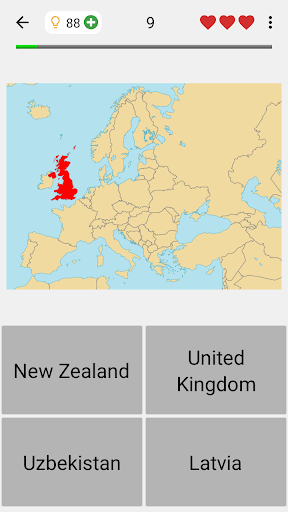 Maps of All Countries Geo-Quiz - عکس بازی موبایلی اندروید