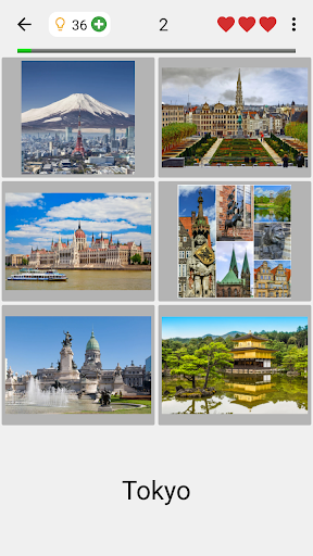 Cities of the World Photo-Quiz - Gameplay image of android game