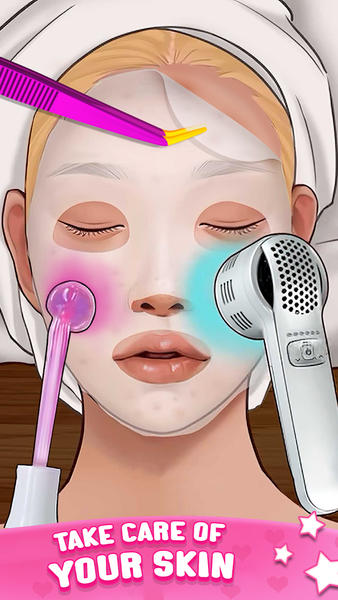 ASMR Doctor Game: Makeup Salon - Gameplay image of android game