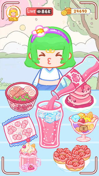 Mukbang ASMR Livestream Party - Gameplay image of android game