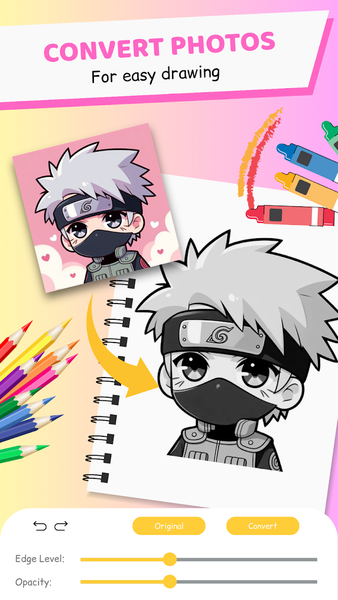 AR Drawing Sketch - Draw Anime - عکس برنامه موبایلی اندروید