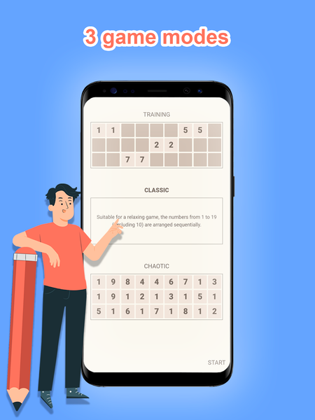 ۱۹ numbers. Math puzzle - عکس بازی موبایلی اندروید