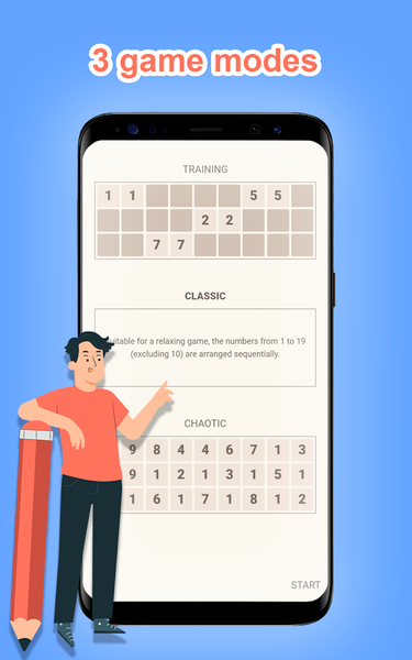 ۱۹ numbers. Math puzzle - عکس بازی موبایلی اندروید