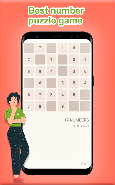۱۹ numbers. Math puzzle - عکس بازی موبایلی اندروید
