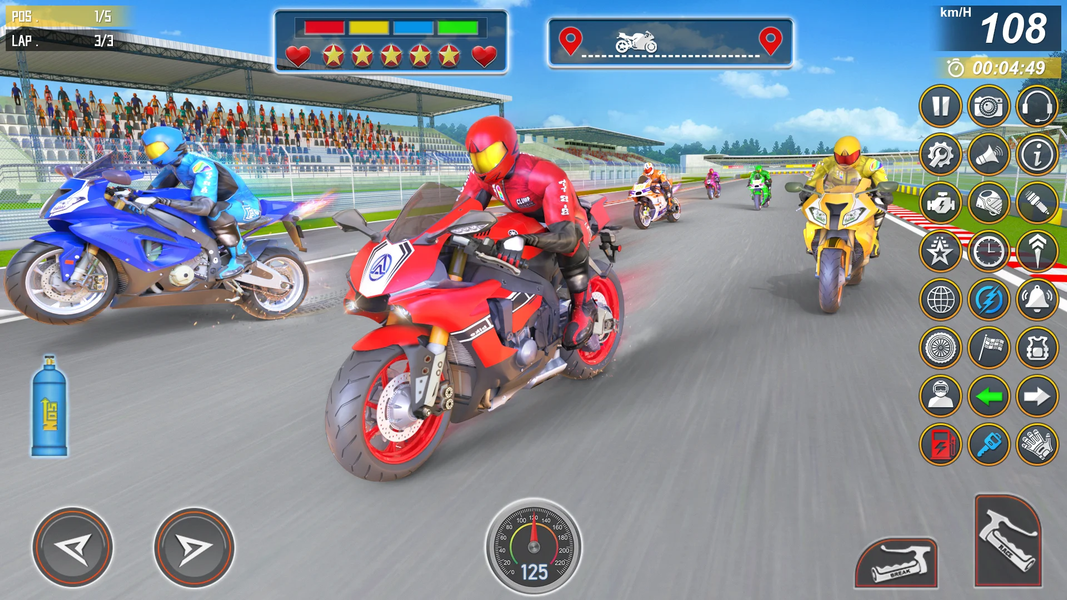 Moto Bike Racing: Rider Games - Gameplay image of android game