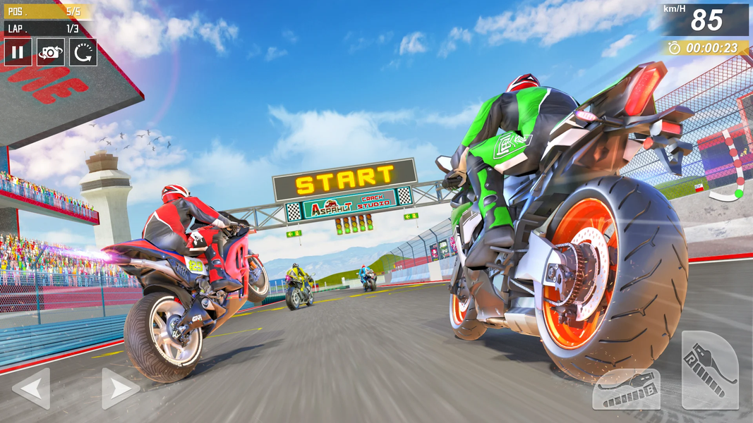 Moto Bike Racing: Rider Games - Gameplay image of android game