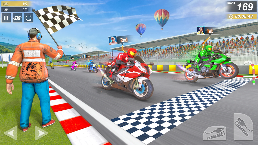 Moto Bike Racing: Rider Games - Gameplay image of android game
