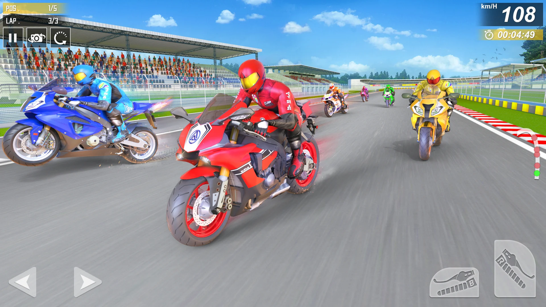 Moto Bike Racing: Rider Games - Gameplay image of android game