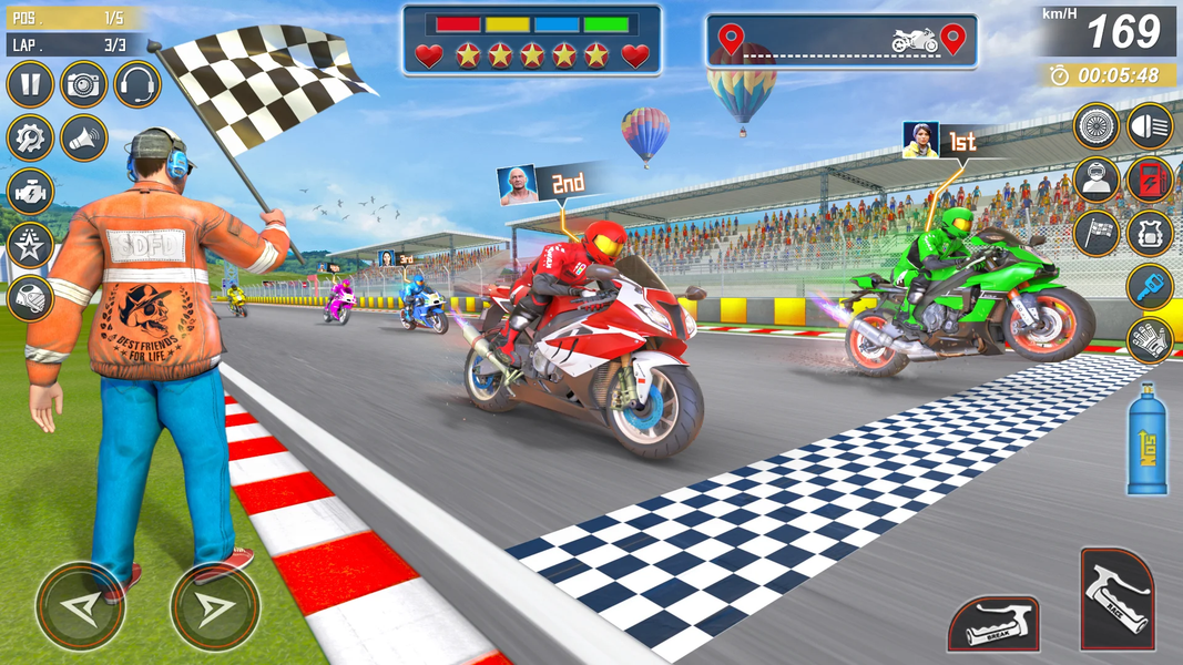 Moto Bike Racing: Rider Games - Gameplay image of android game