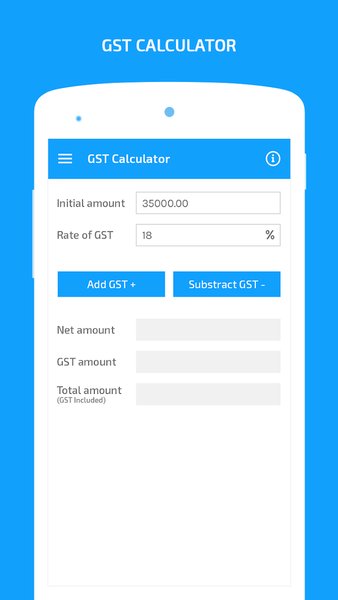 GST Calculator- Tax included & - Image screenshot of android app