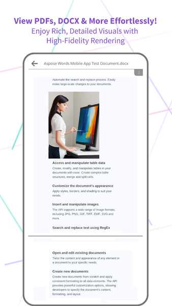 Aspose.Words - Document Tools - Image screenshot of android app