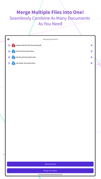 Aspose.Words - Document Tools - عکس برنامه موبایلی اندروید