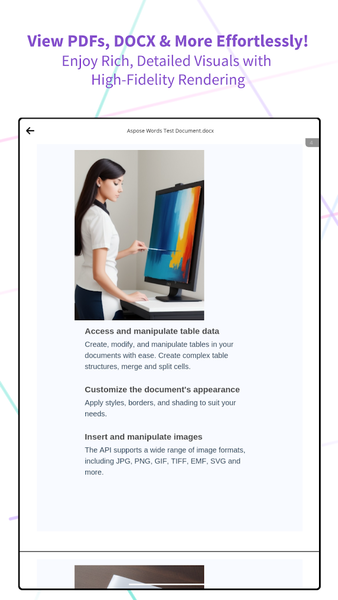 Aspose.Words - Document Tools - عکس برنامه موبایلی اندروید