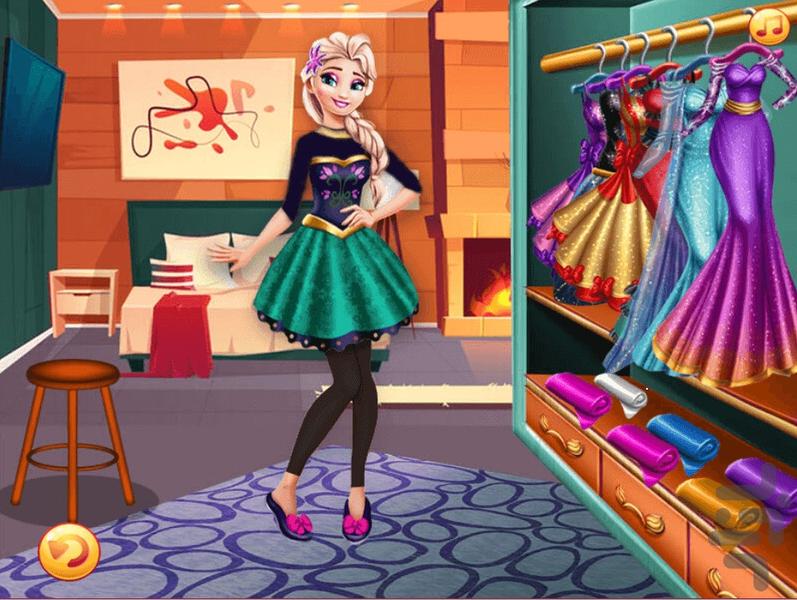 بازی دخترانه السا و خرید لباس - عکس بازی موبایلی اندروید