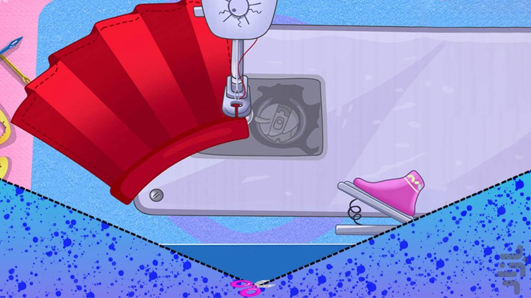بازی دخترانه خیاطی - Gameplay image of android game