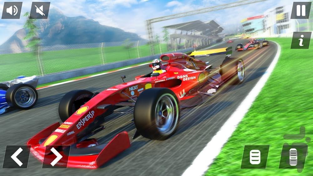 Formula one car game - Gameplay image of android game