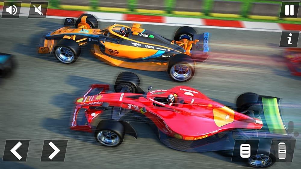 Formula one car game - Gameplay image of android game