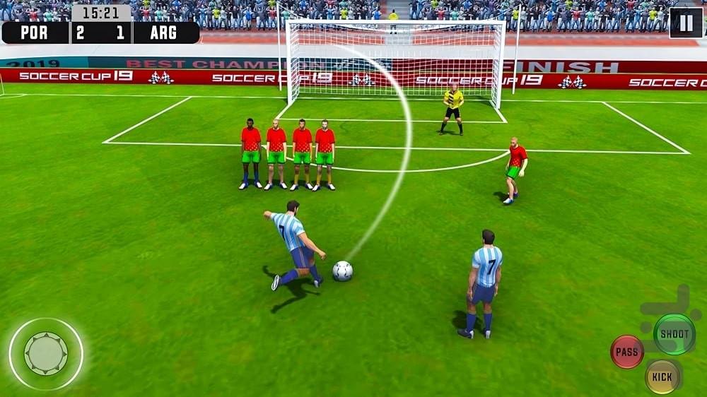 Free Kick Games - Gameplay image of android game