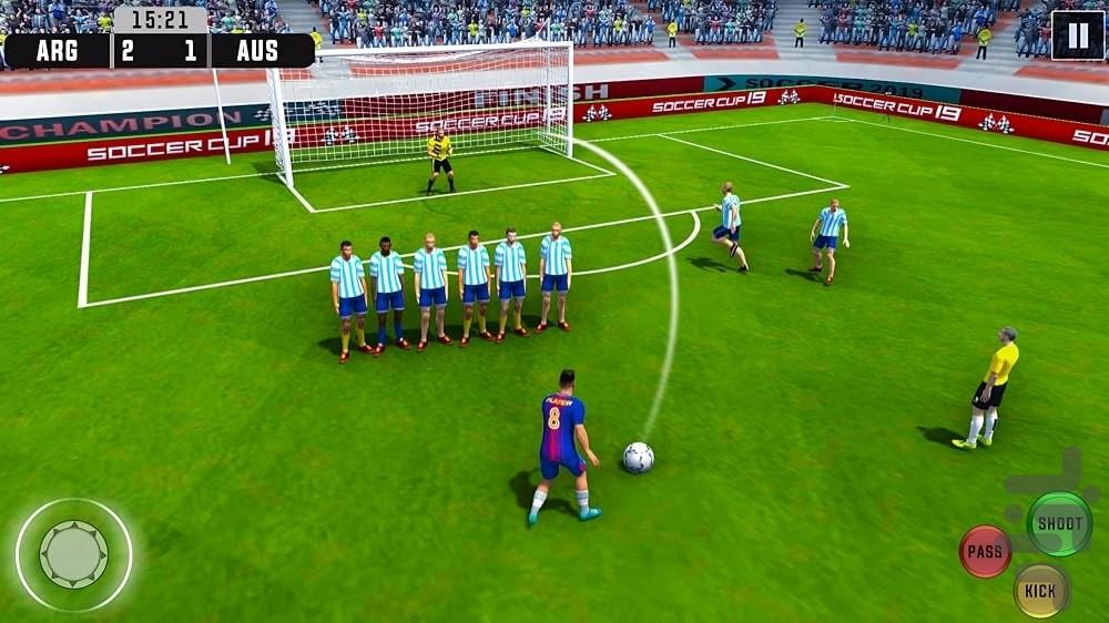 Free Kick Games - Gameplay image of android game