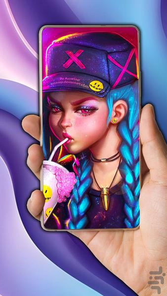 پس زمینه دخترانه - عکس برنامه موبایلی اندروید