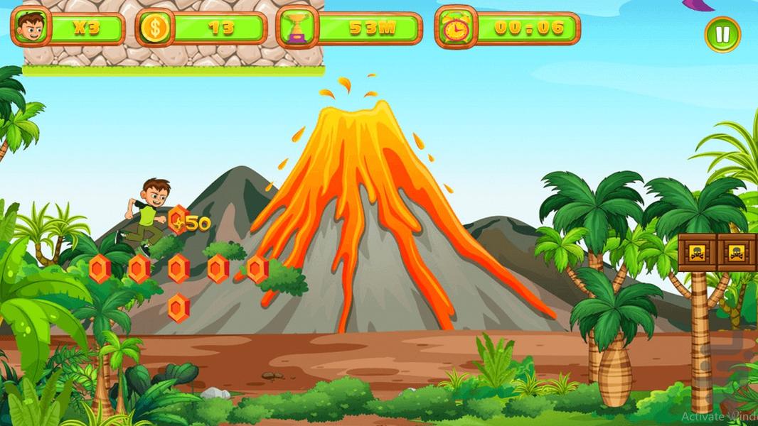 بازی بن تن در جزیره سحر آمیز - عکس بازی موبایلی اندروید