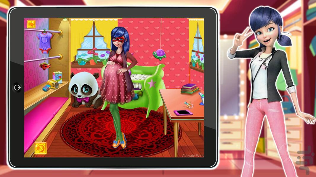 Ladybug and Sesame Girl - Gameplay image of android game