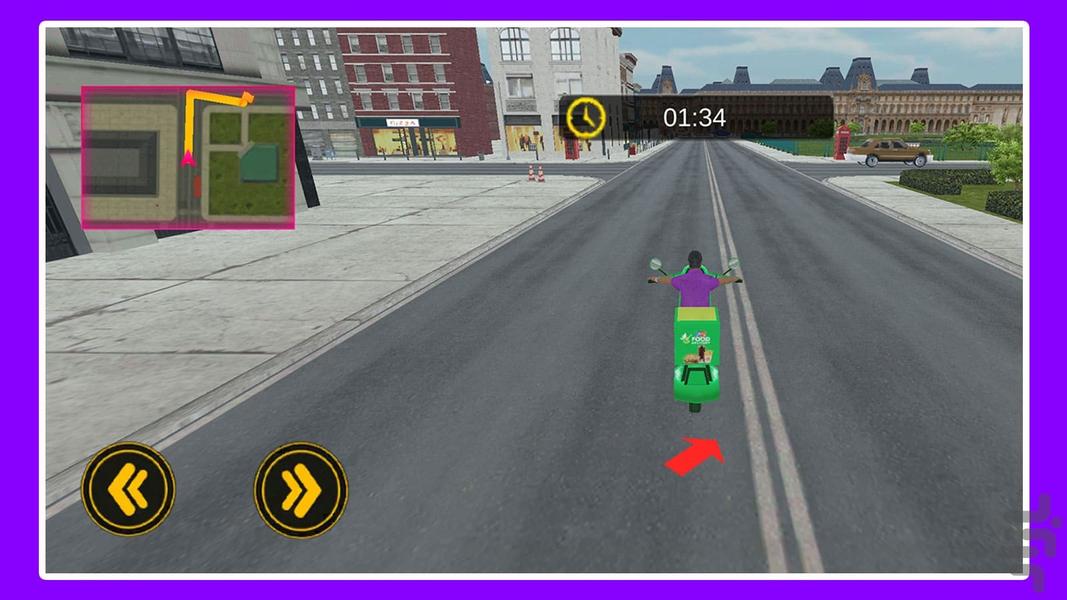 بازی پیک موتوری - Gameplay image of android game