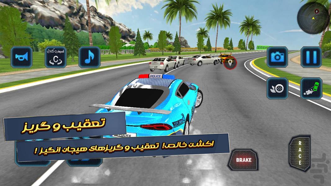 بازی ماشین پلیس - عکس بازی موبایلی اندروید