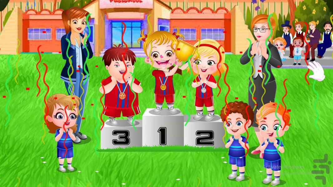 بازی دخترانه روز ورزش - Gameplay image of android game