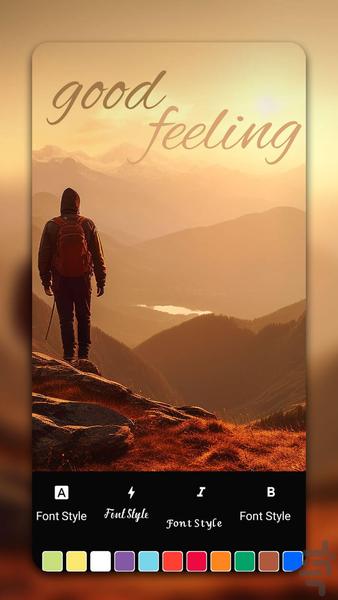 نوشته روی فیلم - عکس برنامه موبایلی اندروید