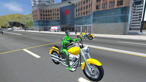 Rope Frog Ninja Hero Car Vegas - Gameplay image of android game