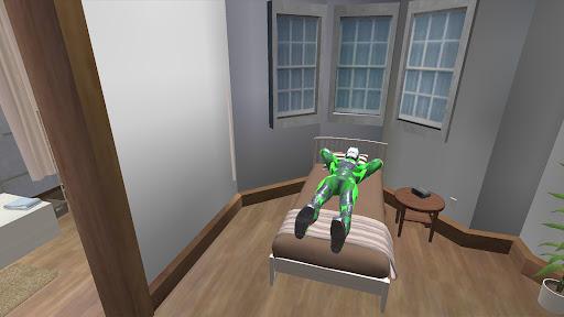 Rope Frog Ninja Hero Car Vegas - Gameplay image of android game