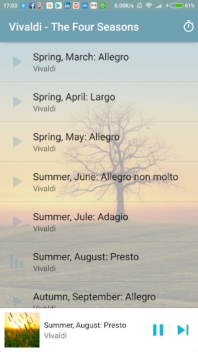 Vivaldi - The Four Seasons - عکس برنامه موبایلی اندروید