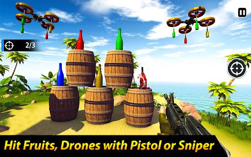 Real Bottle Shooting Gun Games - Gameplay image of android game
