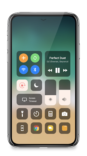 Control Center IOS 16 - عکس برنامه موبایلی اندروید