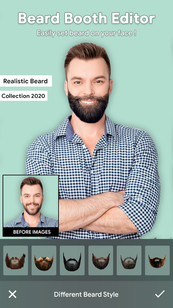 Beard Photo Editor - عکس برنامه موبایلی اندروید