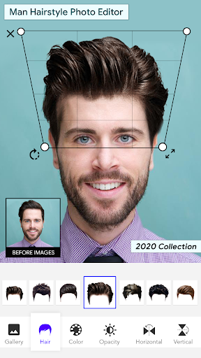 Man Hairstyle Photo Editor - Image screenshot of android app