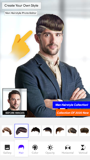 Man Hairstyle Photo Editor - عکس برنامه موبایلی اندروید